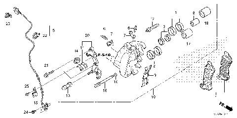 FRONT BRAKE CALIPER (2)