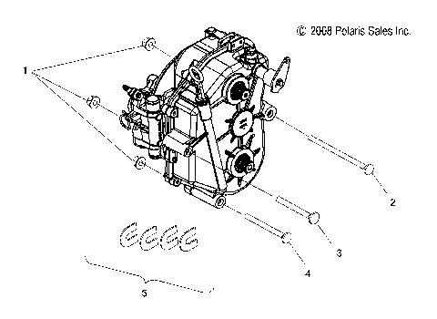 DRIVE TRAIN, GEARCASE MOUNTING - S12SU4BEL (49SNOWGEARCASEMTG09WIDELX)