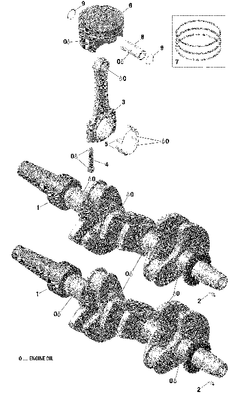 01- Engine - Crankshaft And Pistons - 900 ACE