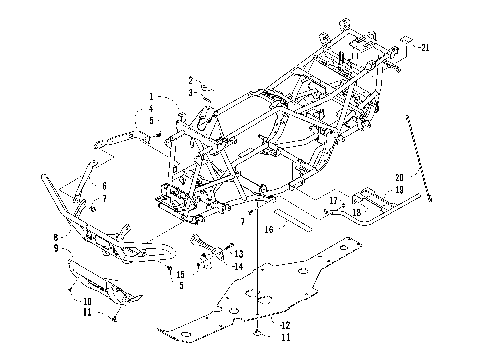 FRAME AND RELATED PARTS [98339]