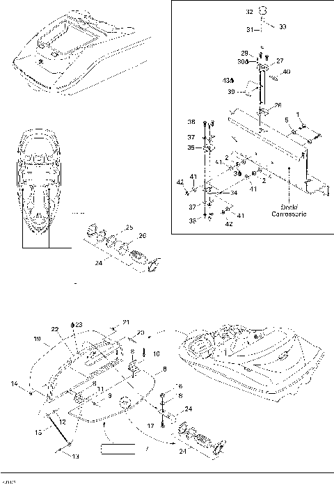 09- Ski Shaft and Glove Box