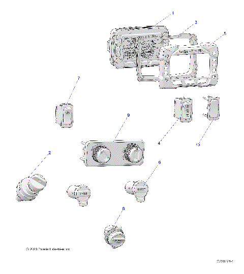 ELECTRICAL, DASH INSTRUMENTS - R25TAS99CK/EK (C730774-1)