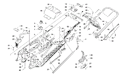 TUNNEL, REAR BUMPER, AND SNOWFLAP ASSEMBLY [105067]