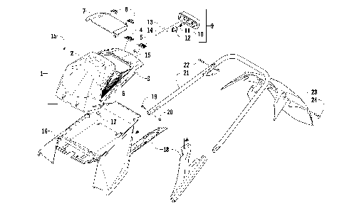 REAR BUMPER, STORAGE BOX, AND TAILLIGHT ASSEMBLY [89573]