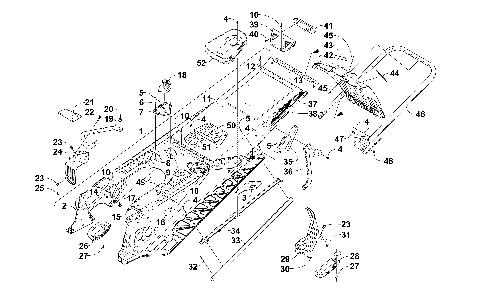 TUNNEL, REAR BUMPER, AND SNOWFLAP ASSEMBLY [101320]