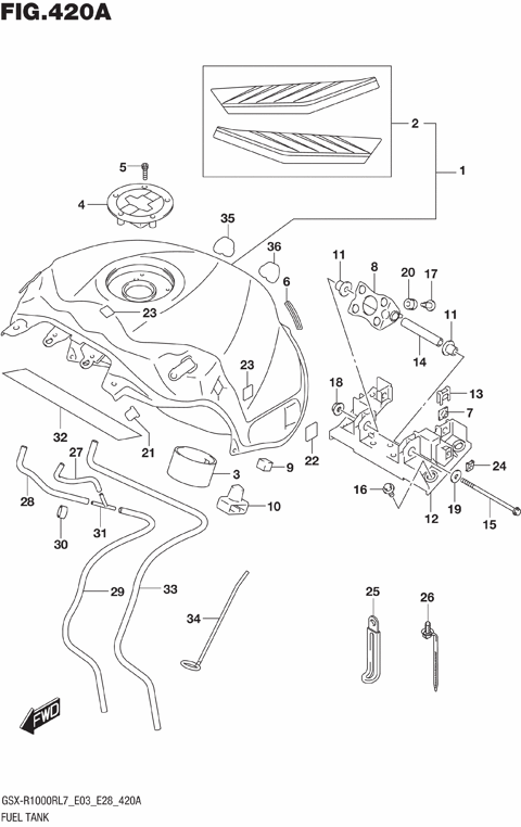 FUEL TANK (GSX-R1000RL7 E03)