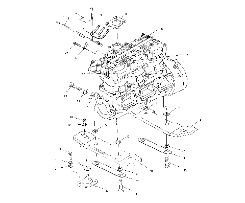 ENGINE MOUNTING - W014999D (4964886488B013)