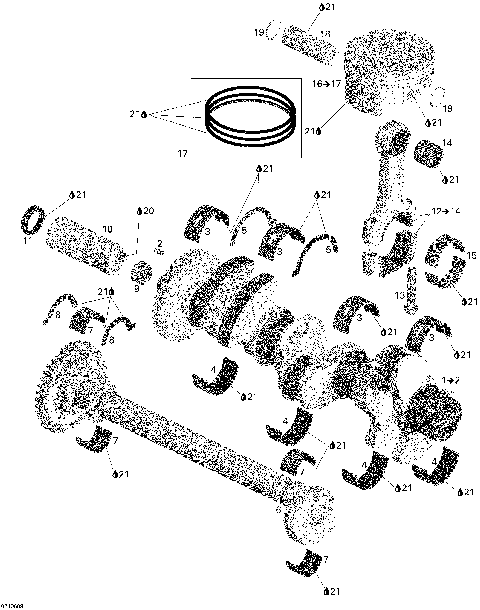 01- Crankshaft, Pistons and Balance Shaft