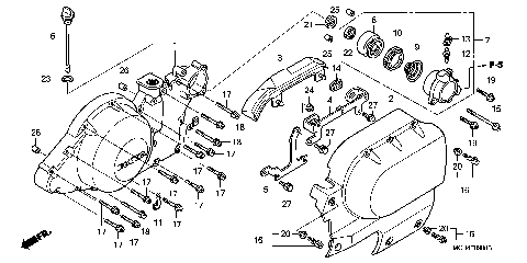 LEFT CRANKCASE COVER