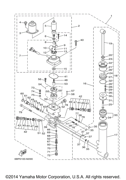 POWER TRIM TILT ASSY