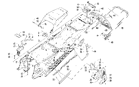 TUNNEL, REAR BUMPER, AND SNOWFLAP ASSEMBLY [95307]