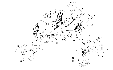 BODY PANEL AND HEADLIGHT ASSEMBLY [94221]