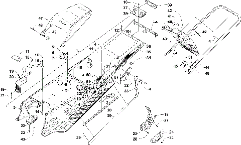 TUNNEL, REAR BUMPER, AND SNOWFLAP ASSEMBLY [103647]