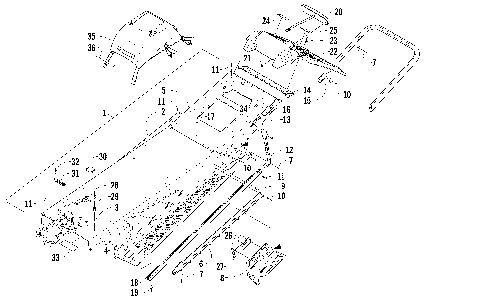 TUNNEL, REAR BUMPER, AND TAILLIGHT ASSEMBLY [93608]