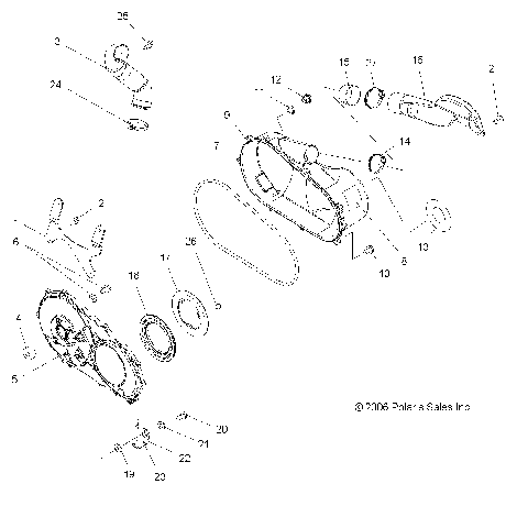 CLUTCH COVER - A07BA50FA (49ATVCLUTCHCVR07SCRMIN)