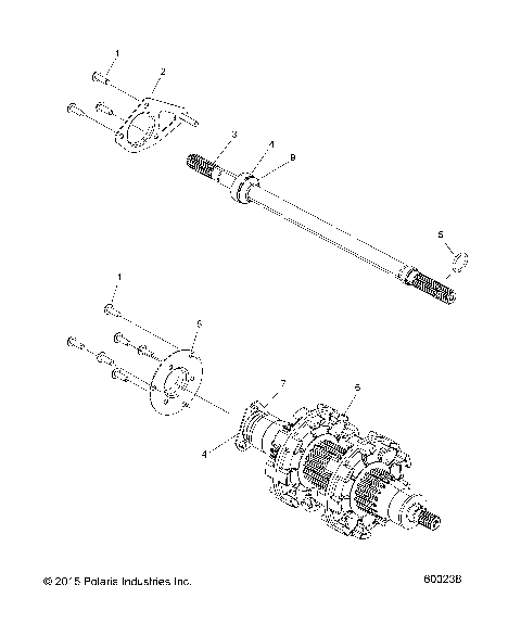 DRIVE TRAIN, JACKSHAFT and DRIVESHAFT - S19EEC8PS/PEB ALL OPTIONS (600238)