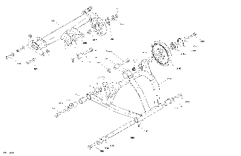 08- Rear Suspension Shocks BoonDocker - 850 E-TEC Upper Parts