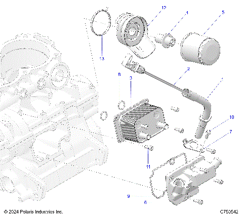ENGINE, DIPSTICK AND OIL FILTER - G25GAB99 (C750542)