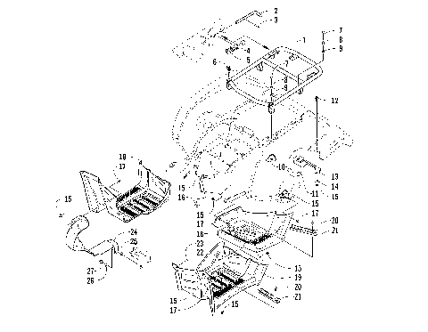 REAR RACK AND FOOTWELL ASSEMBLIES [87993]