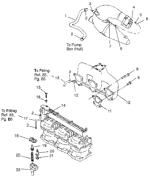 COOLING SYSTEM SL 900 B964291 and Intl. SL 900 I964291 (4935583558B008)