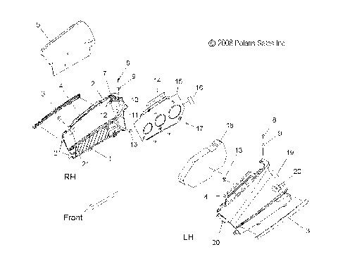 BODY, SIDE PANELS - S09PM7JS/JSL (49SNOWPANEL09700RMK)