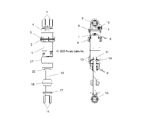 SHOCK, FRONT TRACK (FOX/7043267) - S07PP6FS/FSA/FSB (49SNOWSHOCKFRONT7043267)