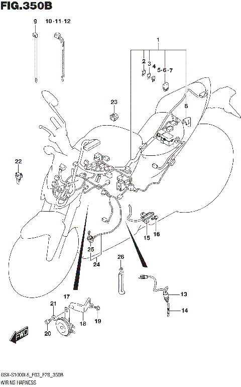 WIRING HARNESS (GSX-S1000AZL8 E03)