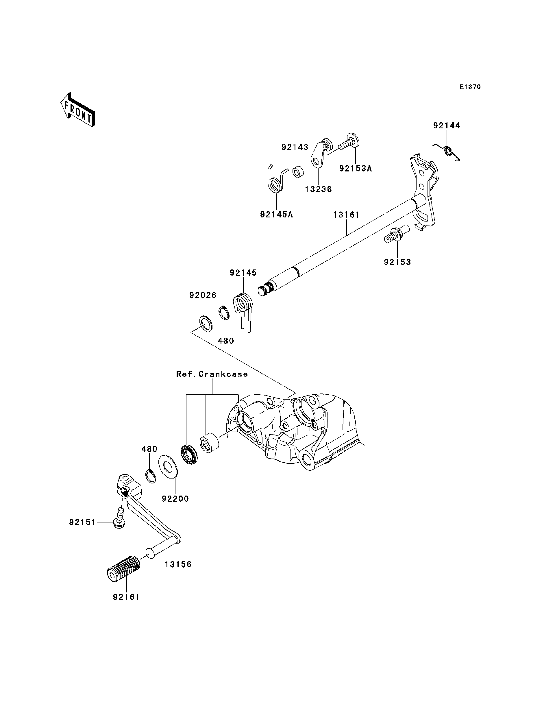 2012 Kawasaki NINJA ZX-14R Gear Change Mechanism Motorcycles