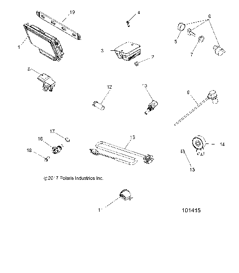 ELECTRICAL, SWITCHES, SENSORS, ECU and CONTROL MODULES - A19SYS95CH (101415)