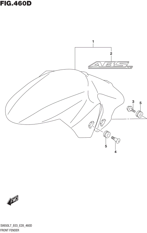 FRONT FENDER (SV650AL7 E33)
