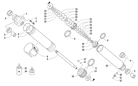 REAR SUSPENSION REAR ARM SHOCK ABSORBER