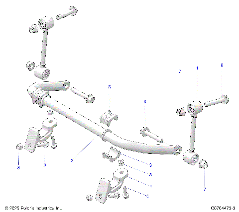SUSPENSION, FRONT STABILIZER BAR