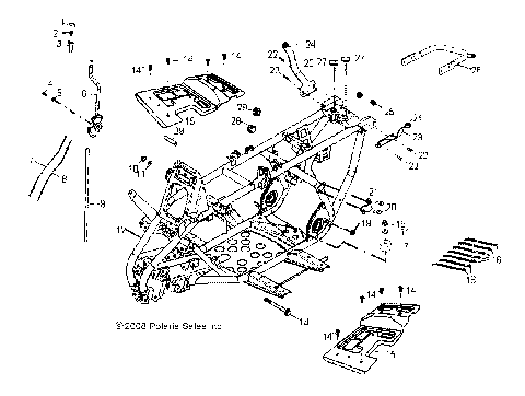CHASSIS, FRAME - A09PB20AB/AD (49ATVFRAME09PHX)