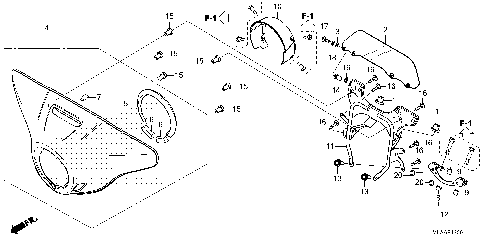 FRONT COWL@DEFLECTOR
