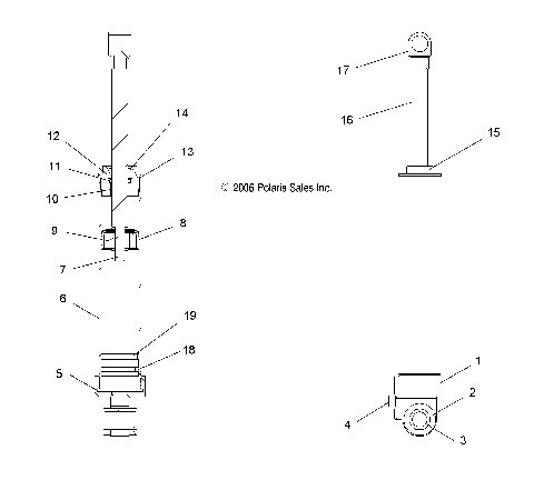 SHOCK, REAR TRACK (7043235) - S07PK6FS/FE/PM6FS/PM6FSA (49SNOWSHOCKREAR7043235)