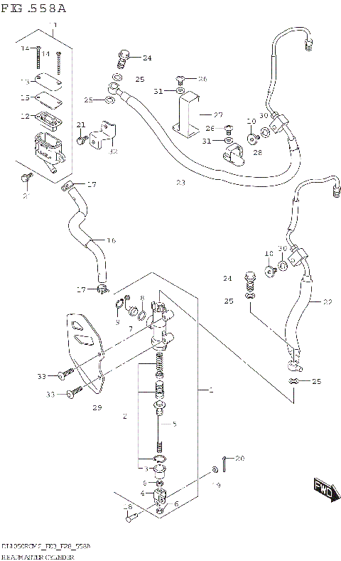 REAR MASTER CYLINDER (DL1050RC)