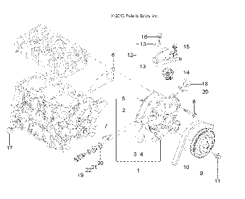 ENGINE, WATER COOLING SYSTEM - R14WH9EMD (49RGRWATERPUMP11DCREW)
