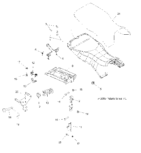 BODY, SEAT - A10MN50ET (49ATVSEAT10SP500TR)