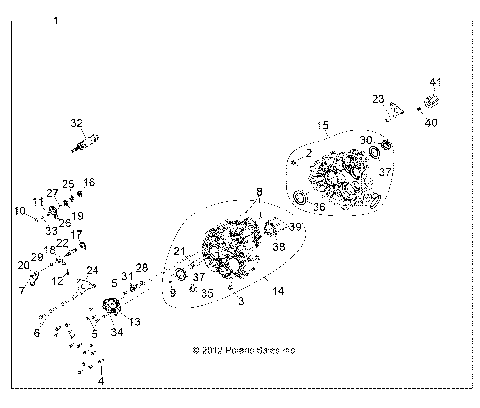 DRIVE TRAIN, MAIN GEARCASE - R12VH57FX (49RGRTRANS1333033)