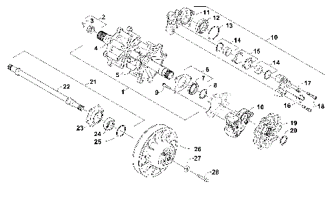 DRIVE TRAIN SHAFTS AND BRAKE ASSEMBLIES [103309]