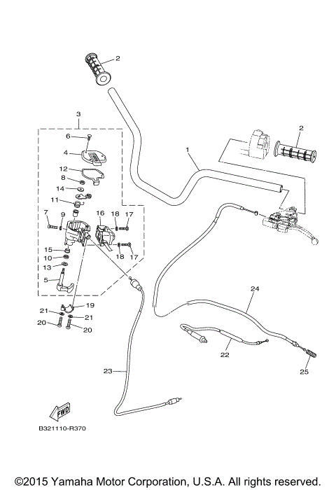 STEERING HANDLE CABLE