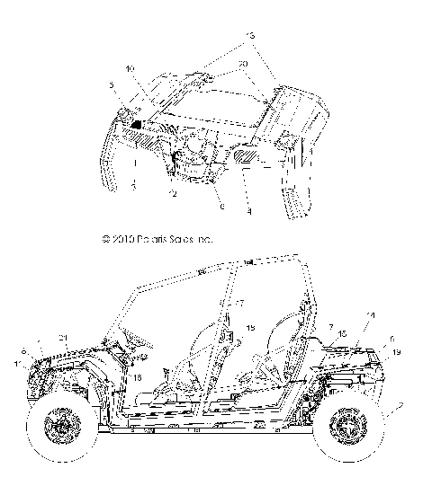 BODY, DECALS - R11XH76AW/AZ/XY76AA (49RGRDECAL11RZR4)