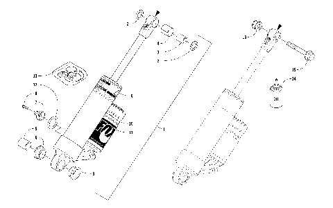 REAR SUSPENSION REAR ARM SHOCK ABSORBER [110107]