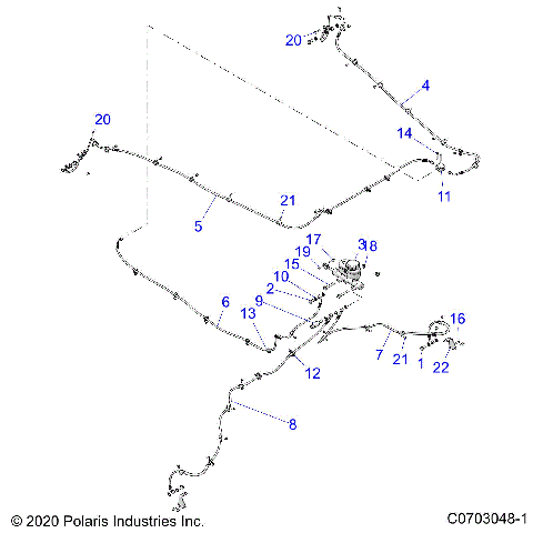 BRAKES, BRAKE LINES - Z23RGU2KAN/BN (C0703048-1)