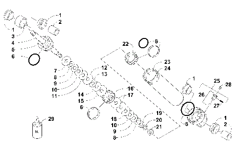 REAR SUSPENSION REAR ARM SHOCK ABSORBER [101726]
