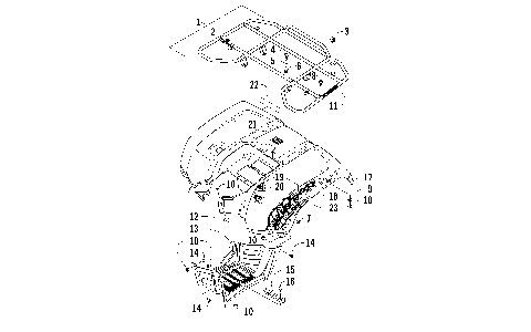REAR RACK, BODY PANEL, AND FOOTWELL ASSEMBLIES [97622]