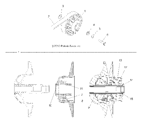 DRIVE TRAIN, SECONDARY CLUTCH - A18SEA57F1 (49ATVCLUTCHDRIVEN11SP500)