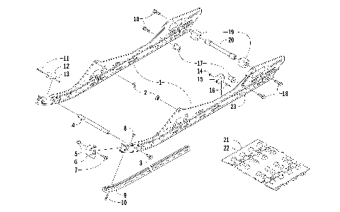 SLIDE RAIL AND TRACK ASSEMBLY [101332]