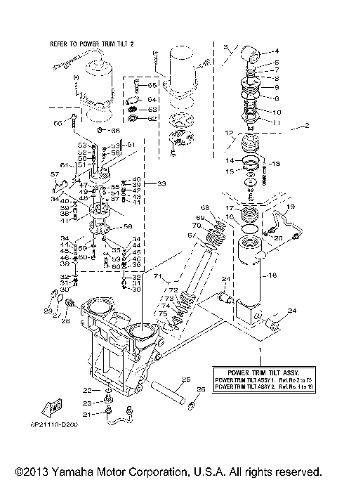 POWER TRIM TILT ASSY 1