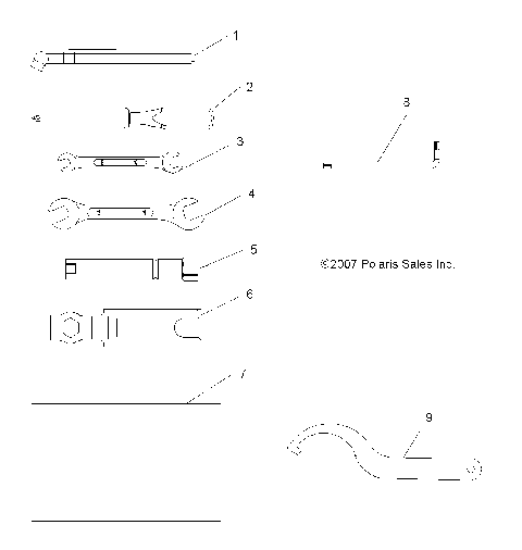 TOOLS, TOOL KIT - A08DN76FC (49ATVTOOL08SPX25)
